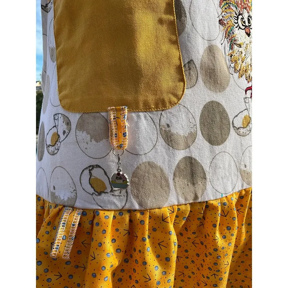 ✨ Shuggie Fierce Designs Handmade Mother Clucker Chicken Apron ✨SAME DAY SHIP